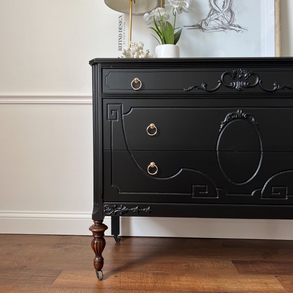 black dresser with gold legs GustoWave Natural rattan bedroom six drawer dresser with gold legs and gold handles : Target