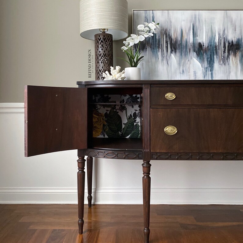 SOLD Antique Hepplewhite Buffet Traditional Sideboard Etsy