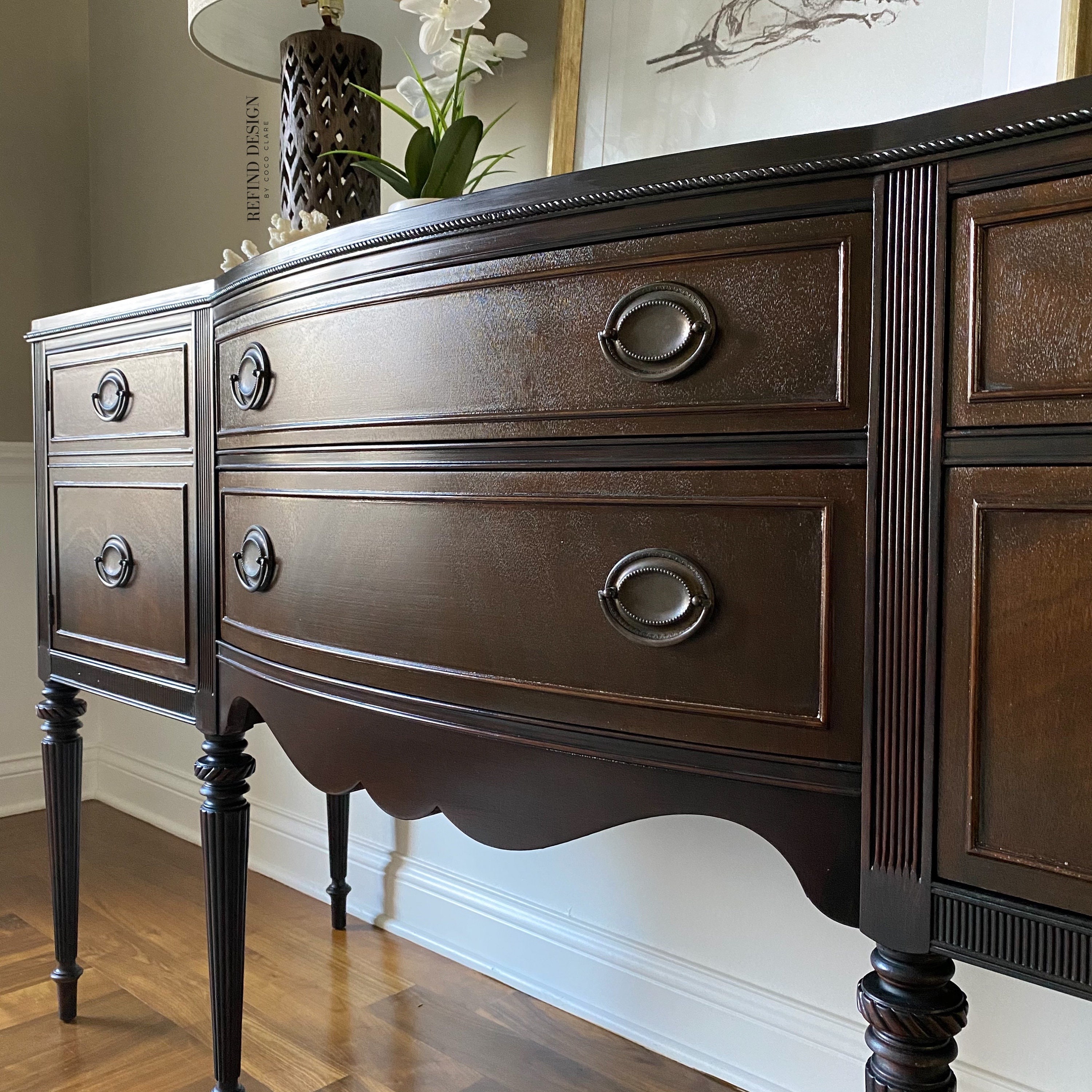 SOLD Antique Victorian Hepplewhite Buffet Traditional Etsy