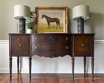 SOLD! Antique Victorian Buffet, Traditional Sideboard, Transitional Credenza