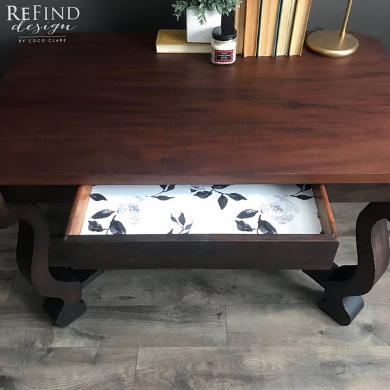Sold empire Library Table Vintage Writing Desk Traditional