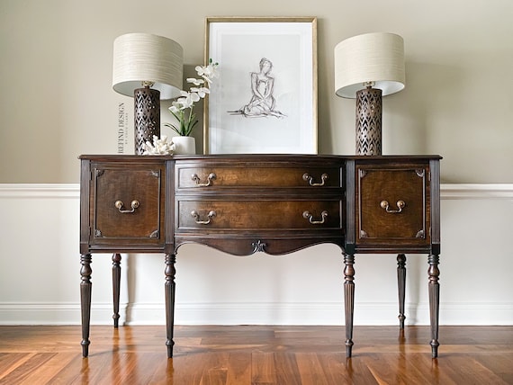 SOLD Antique Victorian Buffet Traditional Sideboard Transitional