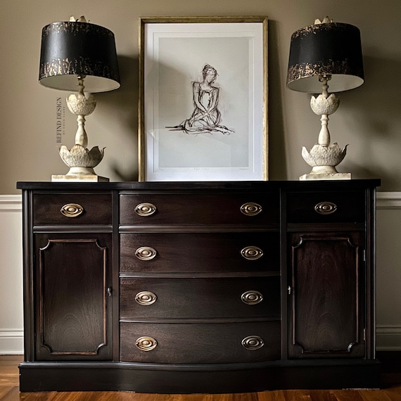 SOLD Vintage Hepplewhite Buffet Duncan Phyfe Traditional