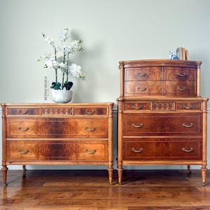 SOLD Antique French Dresser Set
