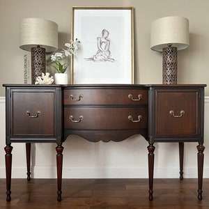 SOLD! Antique Victorian Buffet, Traditional Sideboard, Transitional Credenza