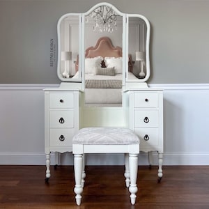 SOLD- 1920’s Antique Vanity, Dressing Table