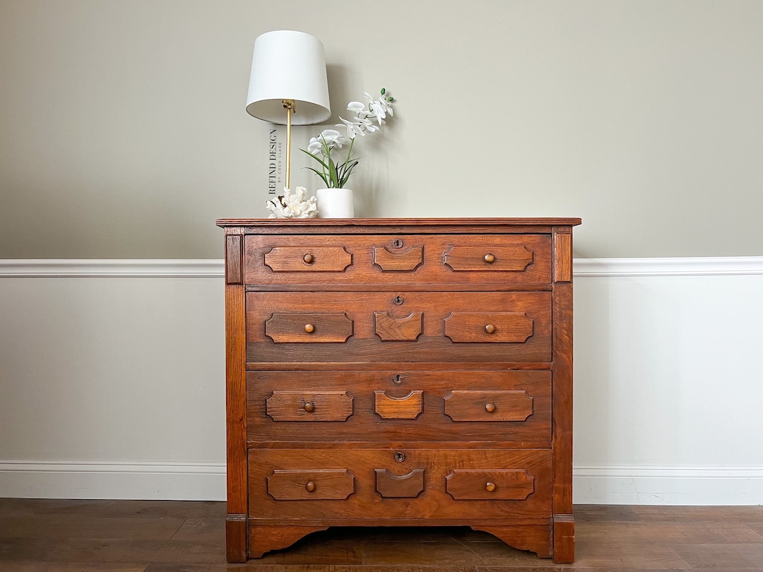 SOLD! Antique 1800's Victorian Dresser/ Entryway Console - Etsy
