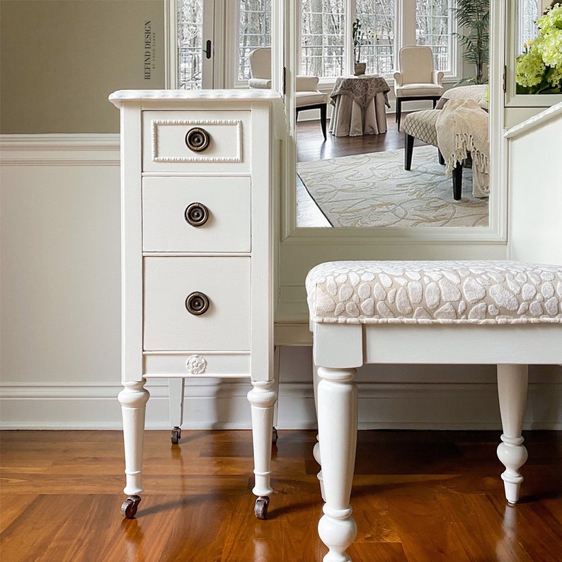 1920s Antique Vanity with Mirror and Stool Dressing Table Etsy