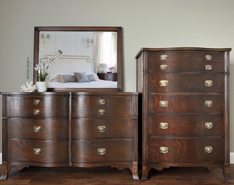 SOLD! Antique Drexel Heritage Hepplewhite Matching Dressers, Bedroom Furniture