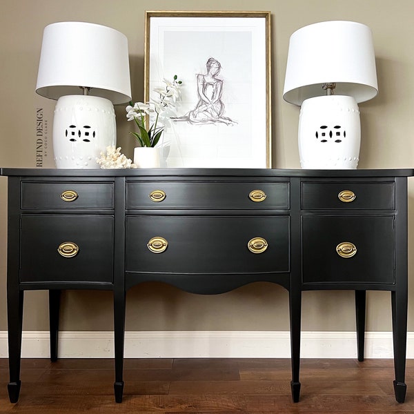 Black Dining Room Buffet - Etsy