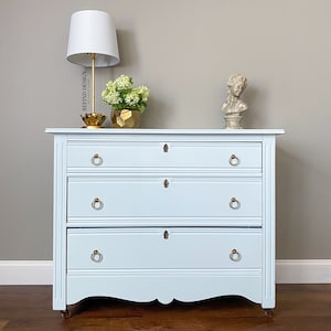 SOLD Antique Dresser, Modern Entryway Console, Traditional Bedroom Storage, Living Room Solid Wood Storage