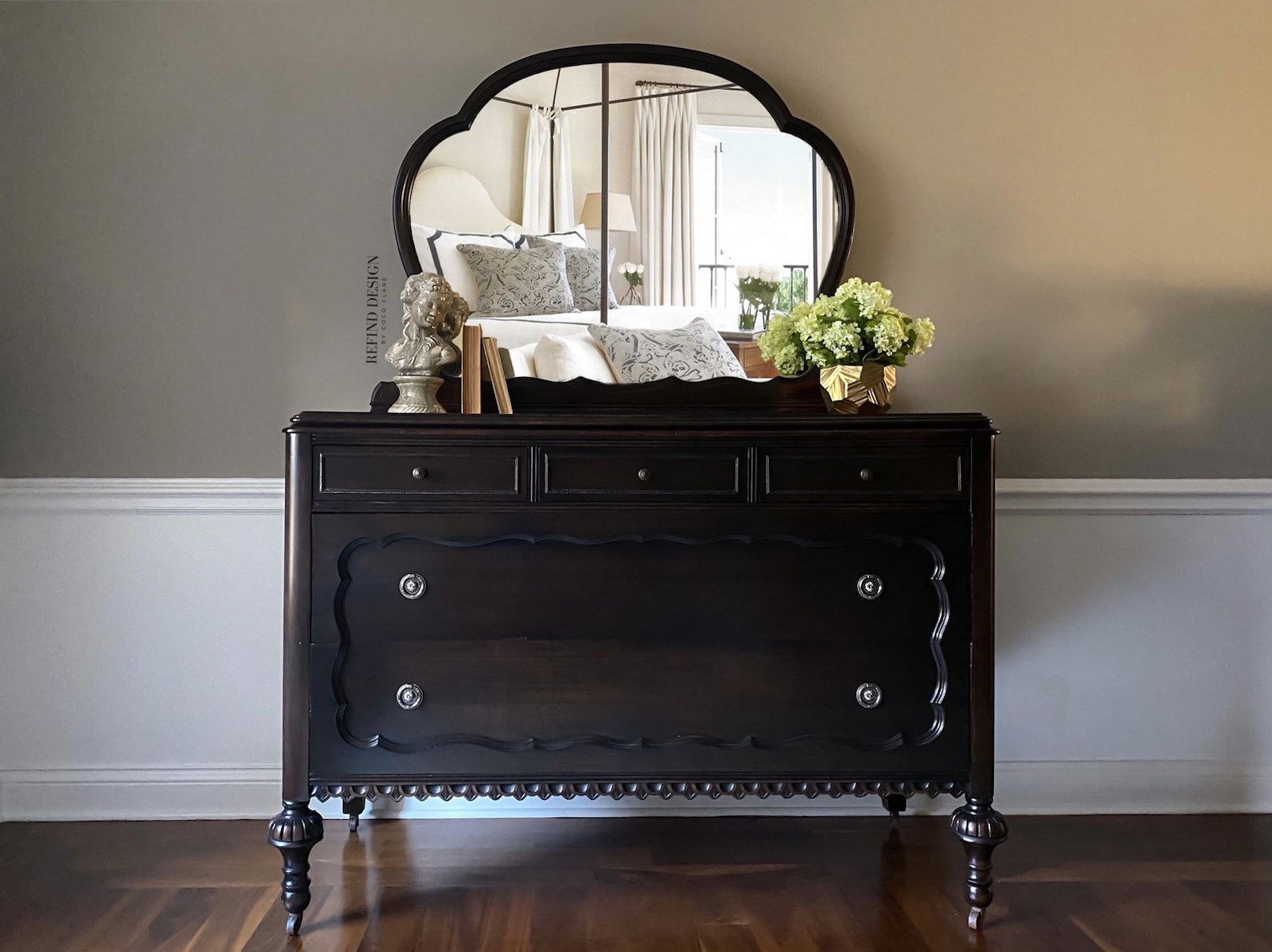 SOLD- 1920’s Victorian Dresser With Mirror, Entryway Console - Etsy