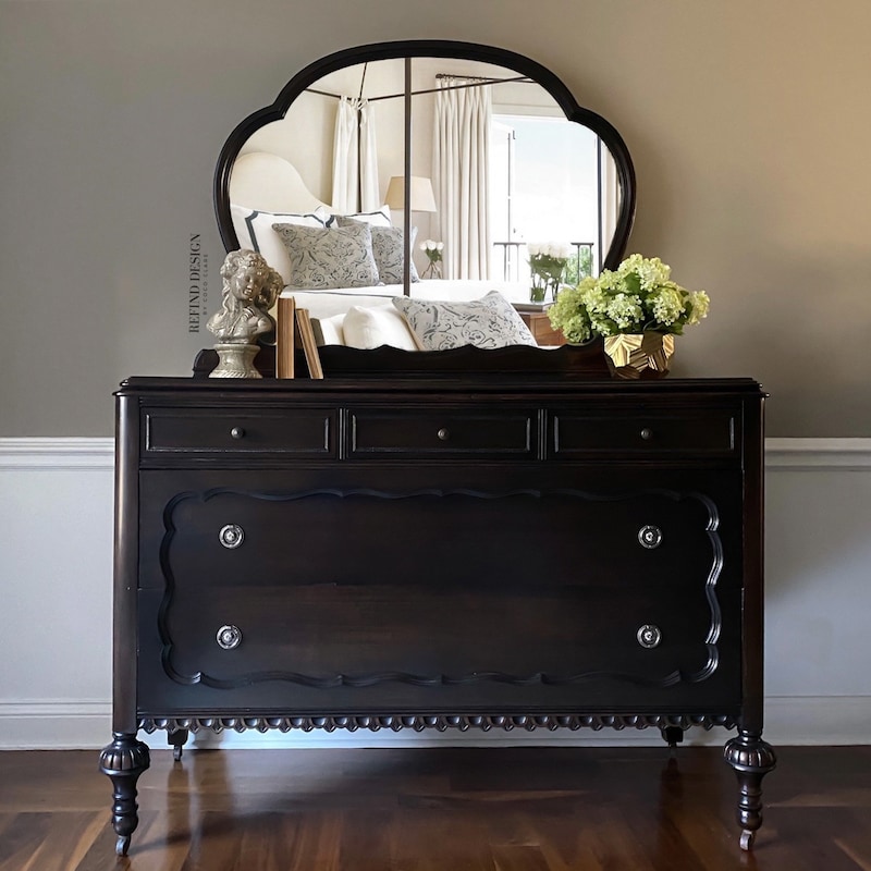 Antique Furniture Dresser With Mirror - Etsy