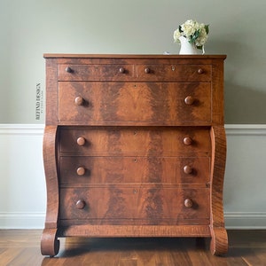 SOLD Antique Victorian Farmhouse Empire Chest of Drawers/Dresser