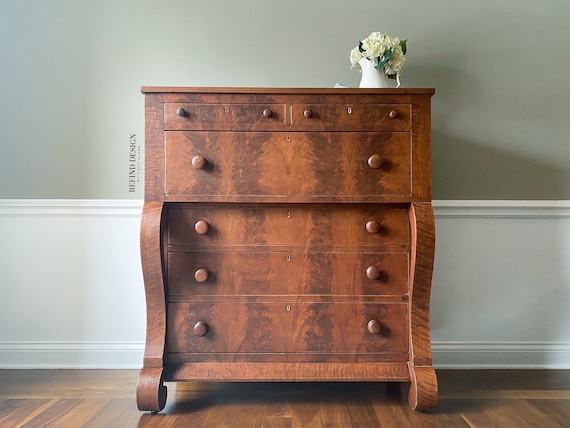 SOLD Antique Victorian Farmhouse Empire Chest of Drawers dresser