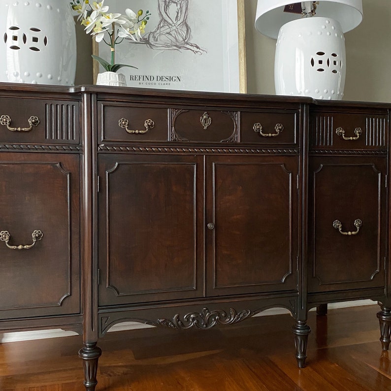 SOLD Antique Hepplewhite Buffet Victorian Sideboard Etsy