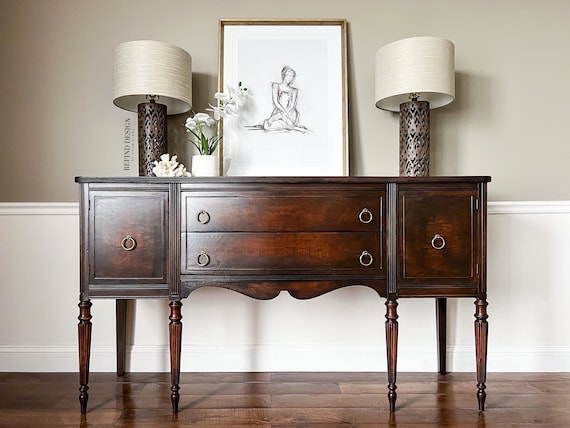 SOLD Antique Victorian Hepplewhite Buffet Traditional Sideboard