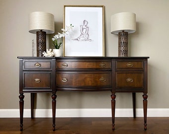 SOLD! Antique Victorian Hepplewhite Buffet, Traditional Sideboard, Transitional Credenza