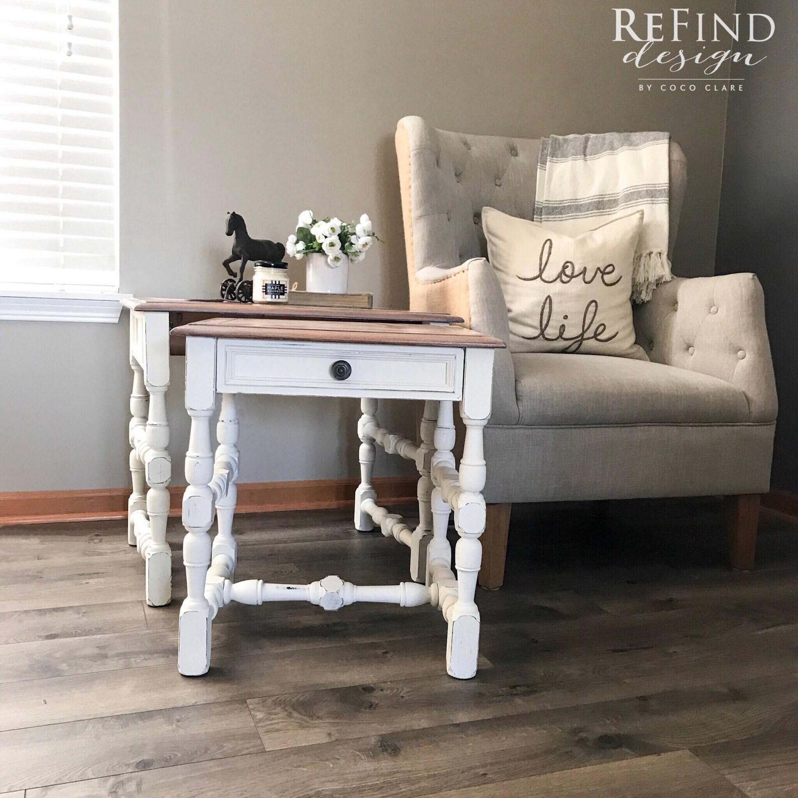 Soldfarmhouse Nesting Tables Living Room Family Room Etsy