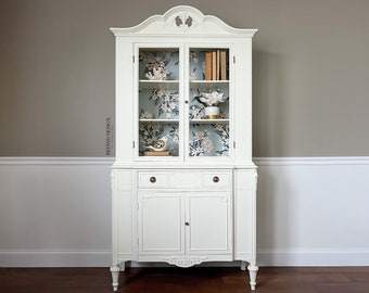 SOLD! Antique Victorian China Cabinet, Bookcase