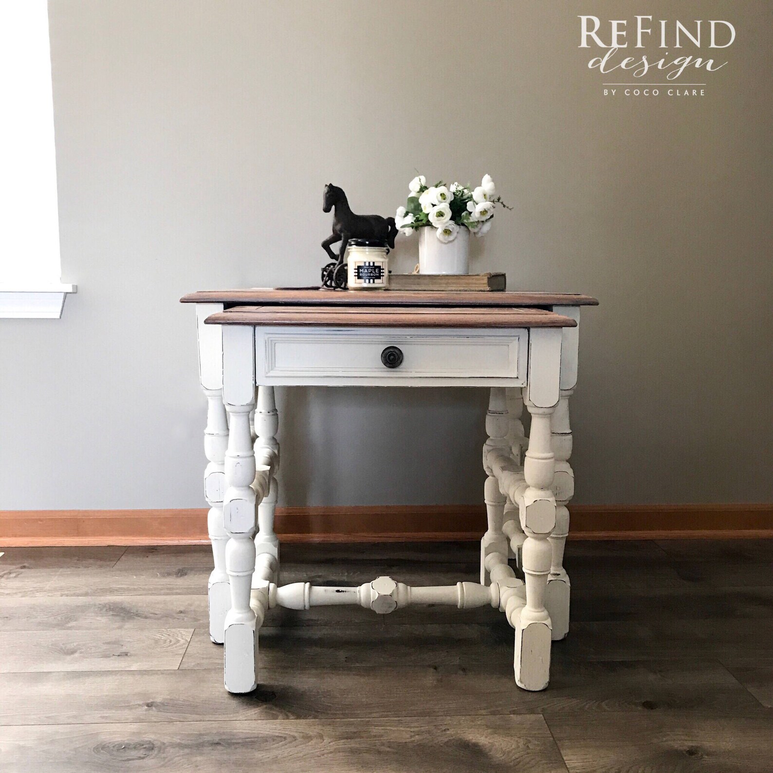 Soldfarmhouse Nesting Tables Living Room Family Room Etsy