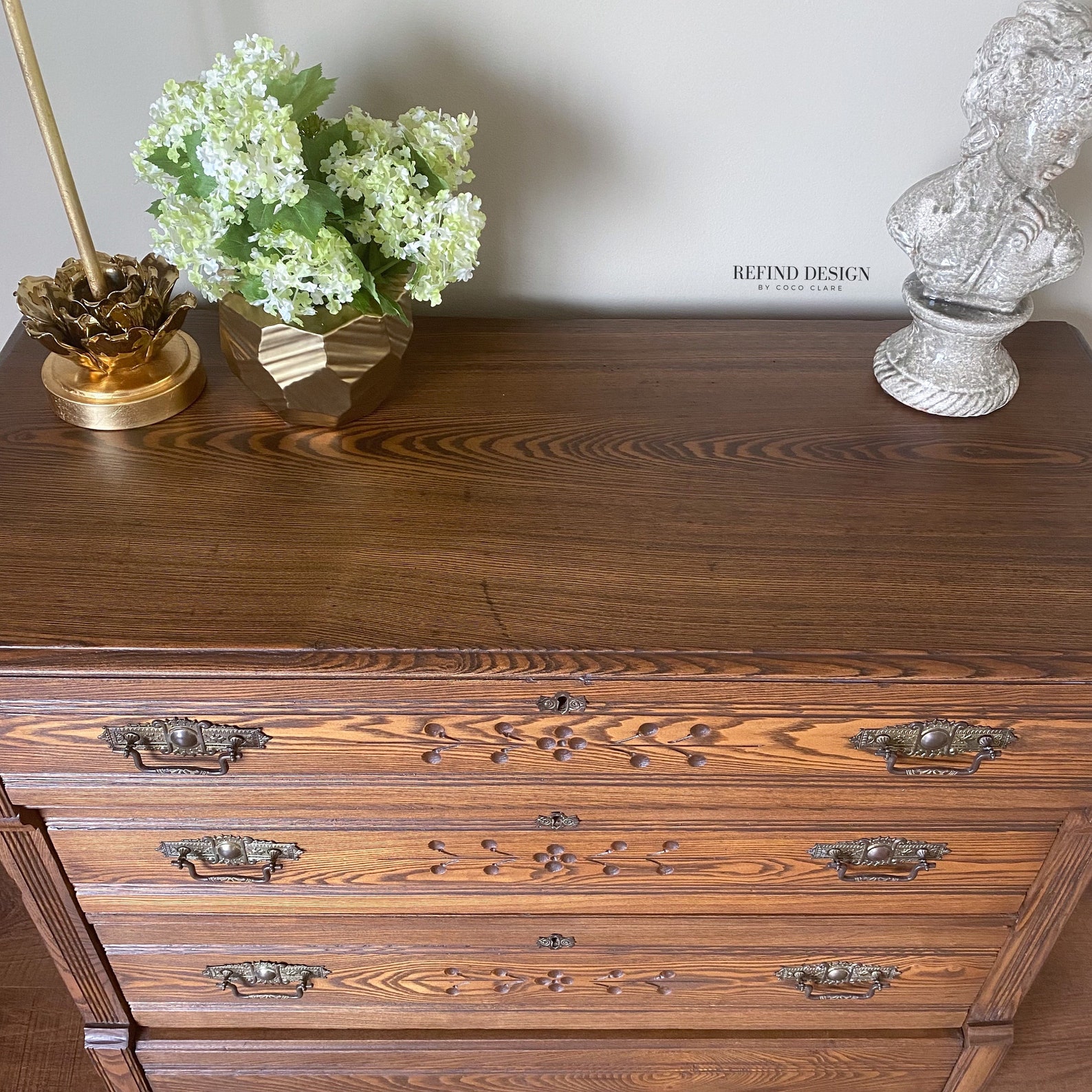 SOLD Antique Eastlake Chest of Drawers Dresser Entryway Etsy