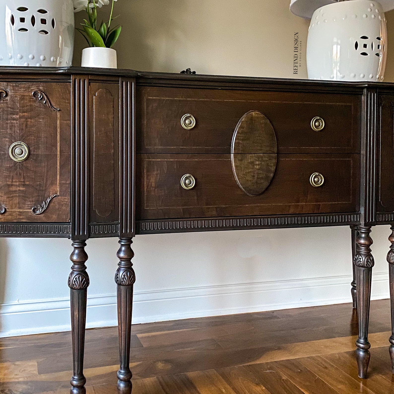 SOLD Antique 8 Leg Victorian Buffet Traditional Sideboard Etsy