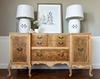SOLD!! Antique French Buffet, Victorian Sideboard, Transitional Credenza