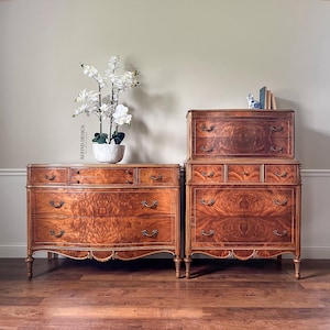 SOLD Antique French Dresser Set