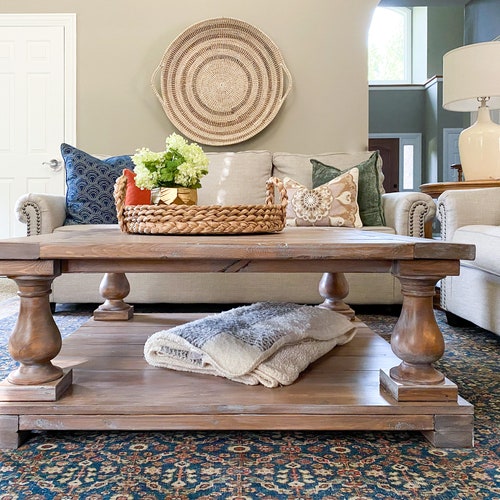 Custom Reclaimed Balustrade Coffee Table free Pickup and Etsy