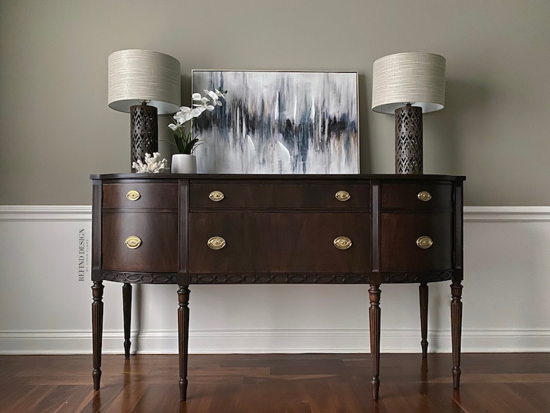 SOLD Antique Hepplewhite Buffet Traditional Sideboard Etsy