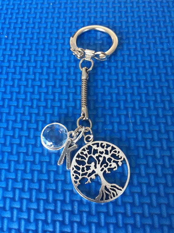 Tree of Life Initial Key Chain Tree of Life Key Chain Etsy Australia
