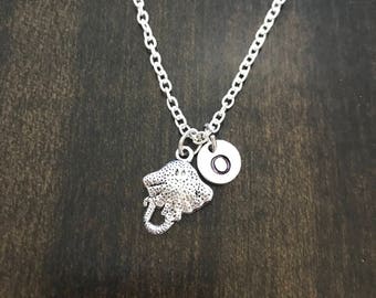 stingray intial necklace ,Jewelry, Silver Jewelry, stingray charm chain jewelry,  CN50