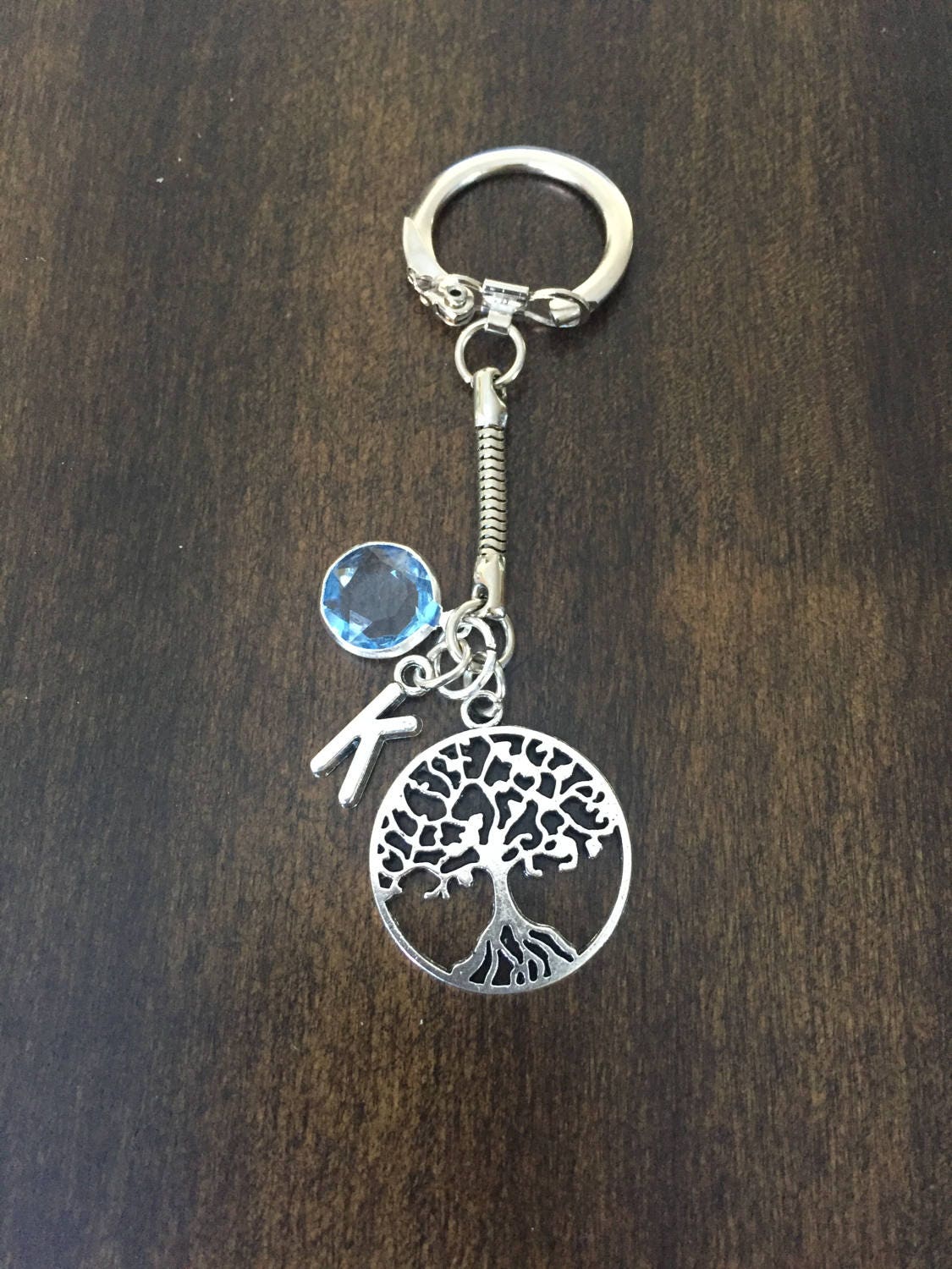 Tree of Life Initial Key Chain Tree of Life Key Chain Etsy Australia
