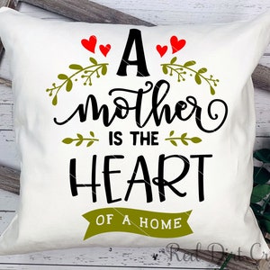 Mother&#39;s Day SVG: Heart of Home, Cricut Cut File (Digital Download)