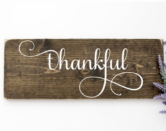 Archivo SVG de agradecimiento: Decoración de Acción de Gracias, Cricut, Silhouette (Archivo digital)