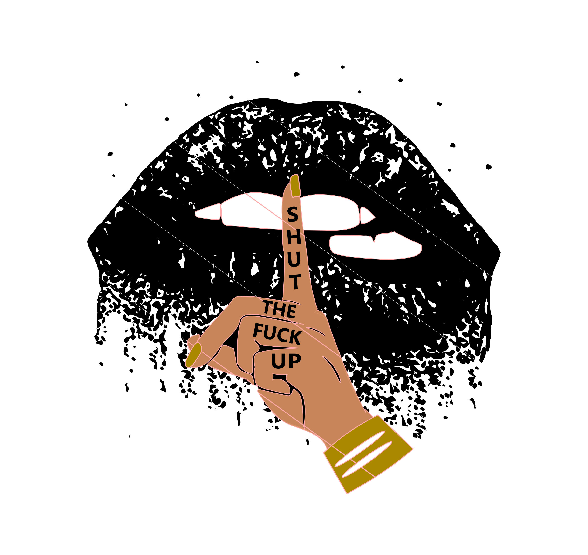 Buy Dripping Lips Svg Shut The Fuck Up Dxf Png Biting Lips Svg Online In India Etsy