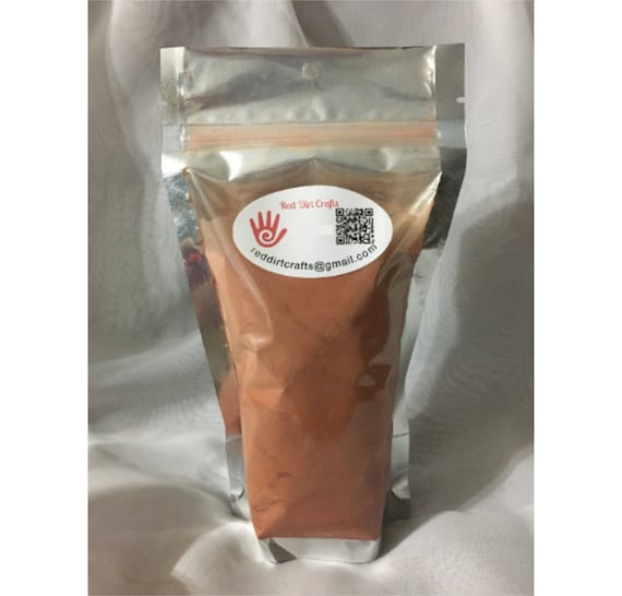 1 Pound Earthy Powder, Red Dirt Edible, Red Clay,Dirt, Edible Clay, Iron,  Natural Iron, Oklahoma Red Dirt, Dried Clay, Powder Dirt, Eat Dirt