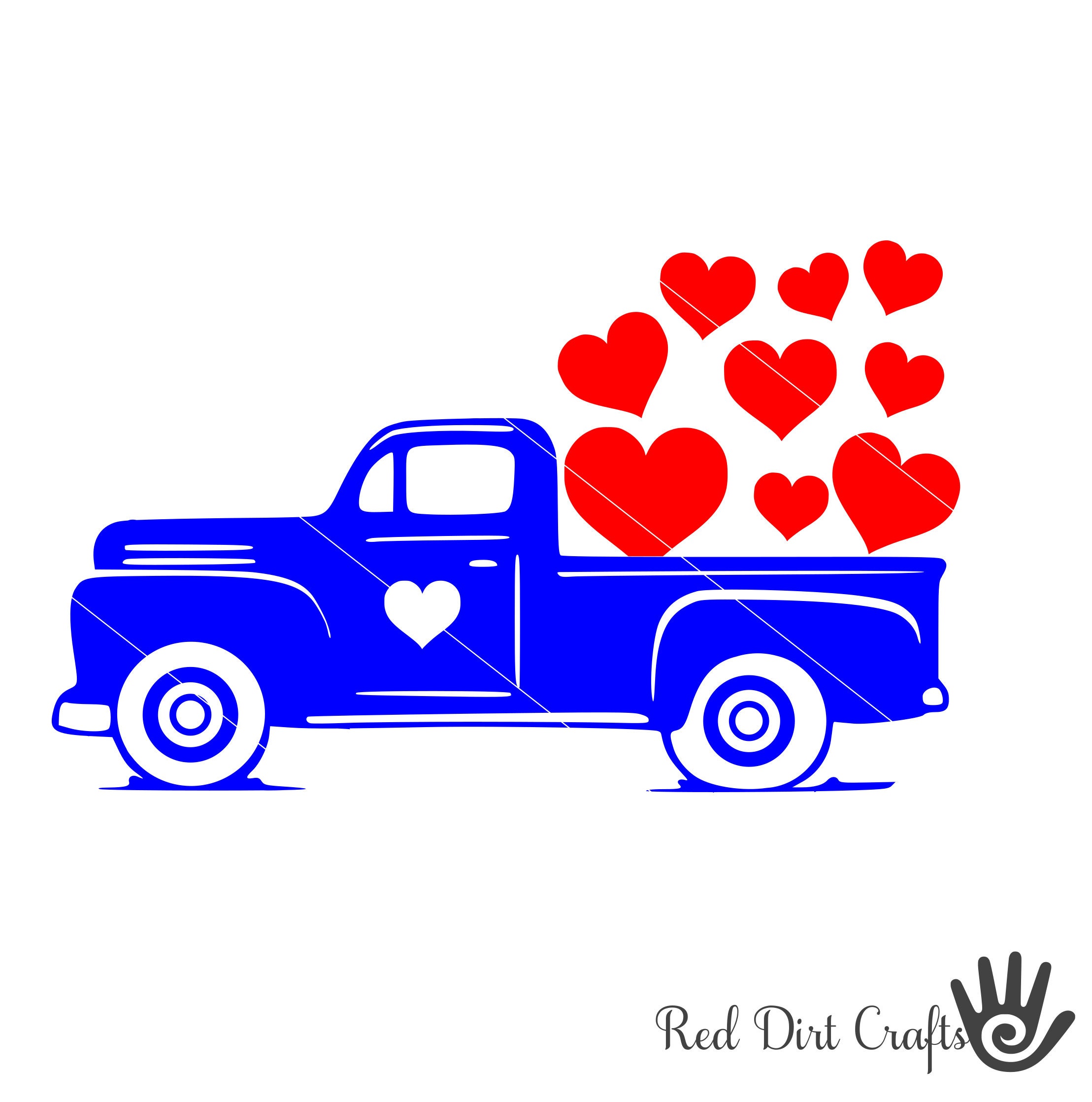 cut files for Cricut PNG Silhouette Design heart svg valentine svg transportation svg Dxf Pickup truck svg Svg love svg loving svg