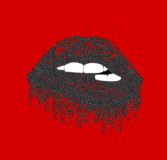 Download Dripping Lips Svg Dxf Png Biting Lips Glitter Lips Lip Clip Art Lip Tshirt Pretty Lips Digital Cricut Cutter Machine Cut Stencil