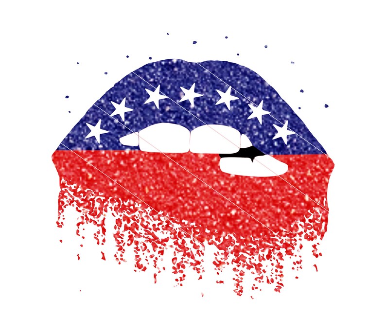 Download Sublimation Glitter Dripping Lips Svg Dxf Png Red White ...