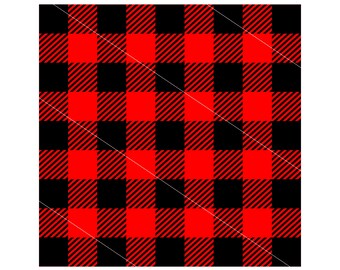 Buffalo Plaid Pattern: Christmas Stencil Design (SVG, DXF, PNG)