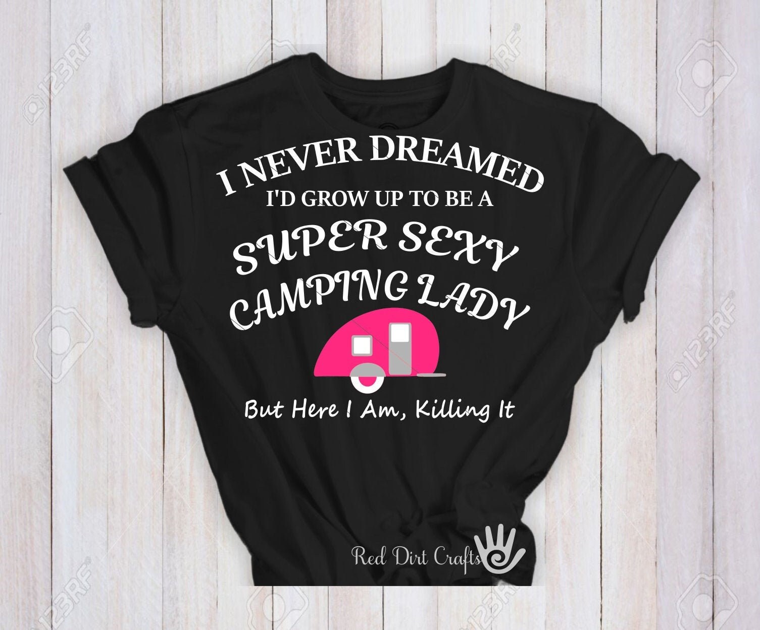 Free Free Camping Lady Svg