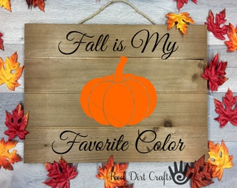 El otoño es mi color favorito SVG: Diseño de calabaza de Halloween (archivo digital)