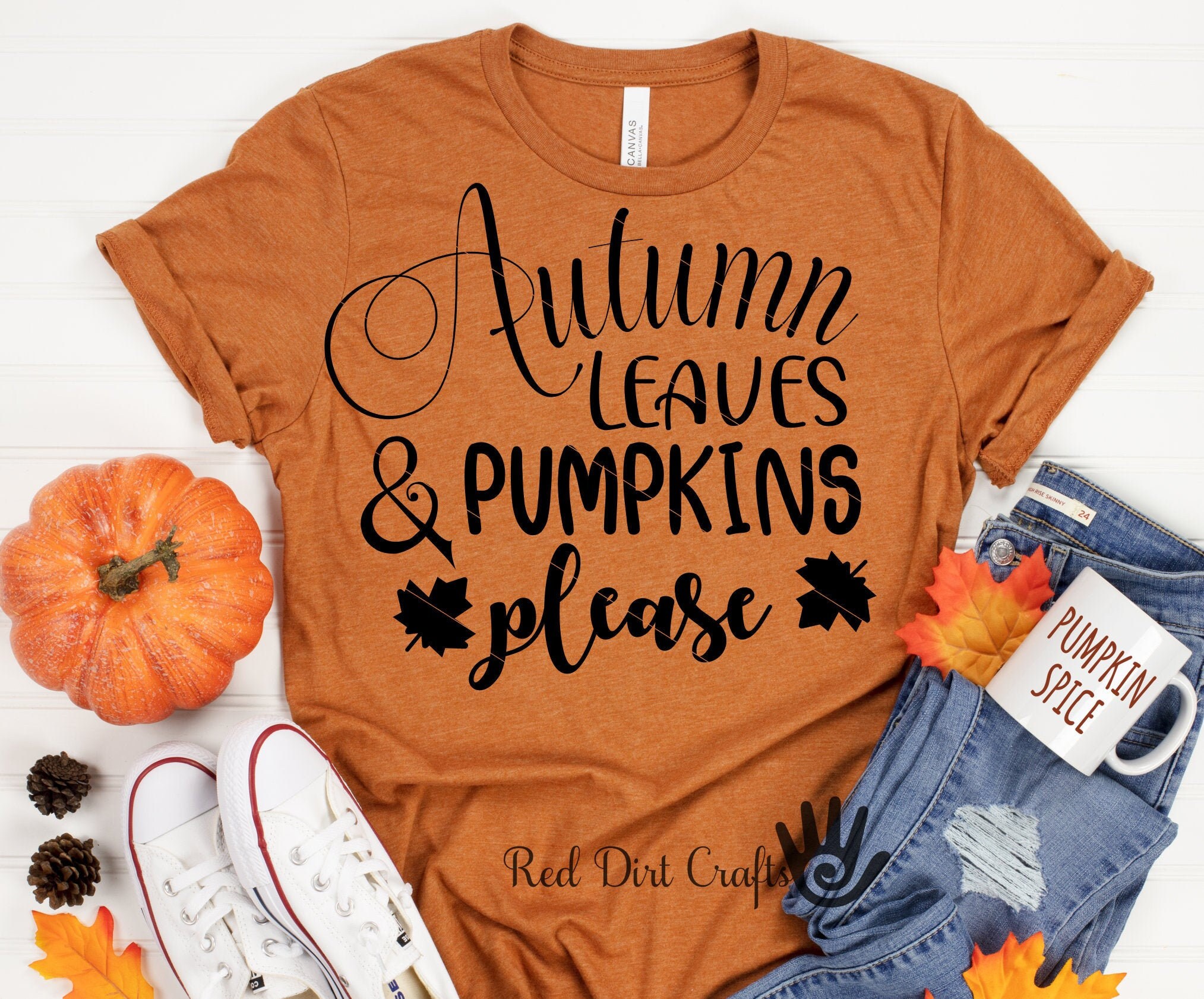 Autumn leaves and pumpkin pies svg
