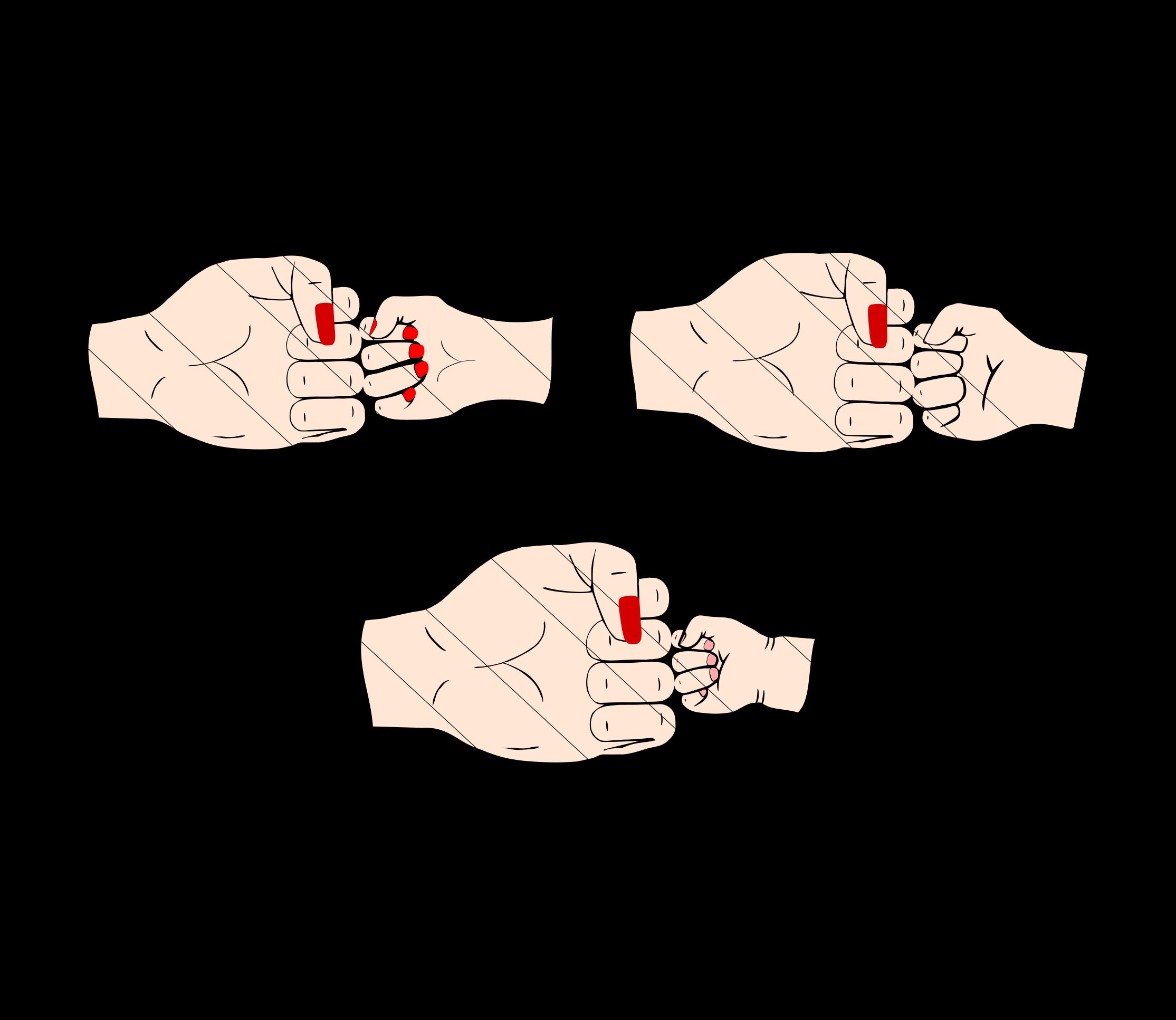 Download Fist Bump Svg Dxf Png Pdf Mother And Baby Fist Bump Mom Etsy