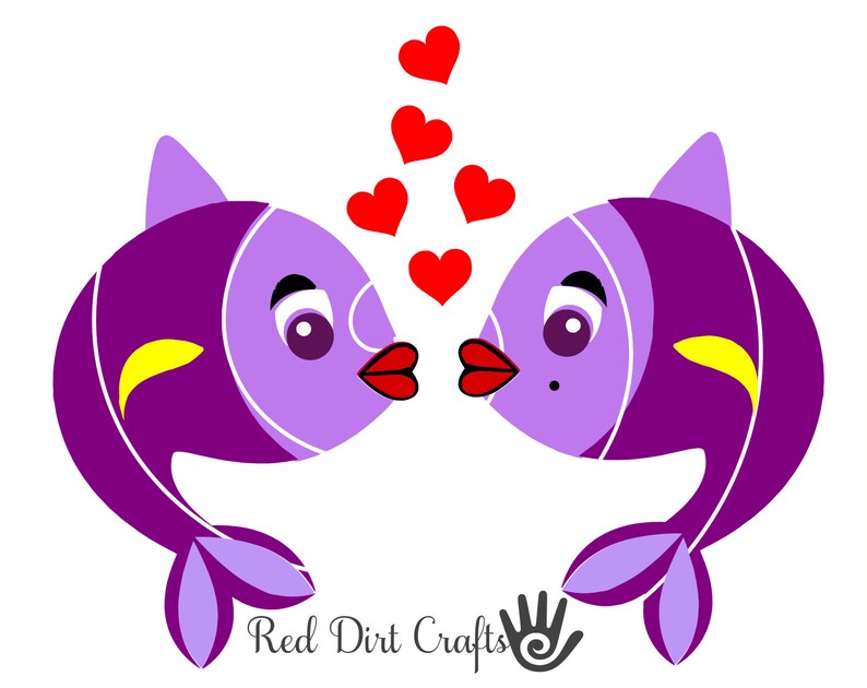 Download Valentines Day Digital File Svg Cricut Stencil Love Cutter Machine Love Valentine Hearts Cut Files I Love You Fish Love Fish Cut Clip Art Art Collectibles