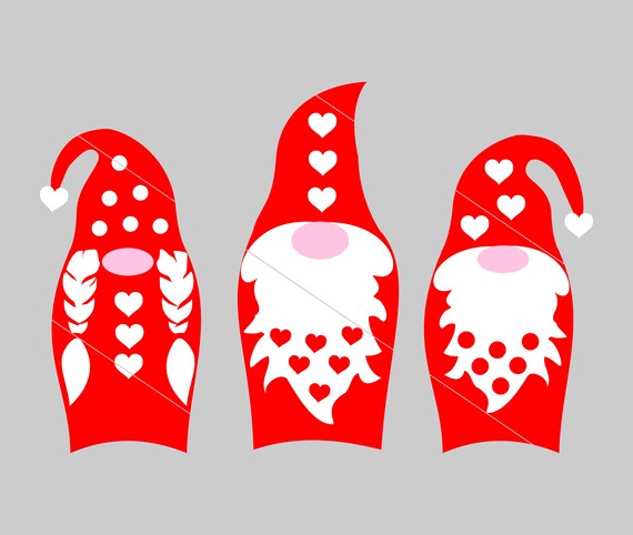 Download Love Gnomes Svg Gnomes Holding Hearts Svg Love Svg Heart Etsy