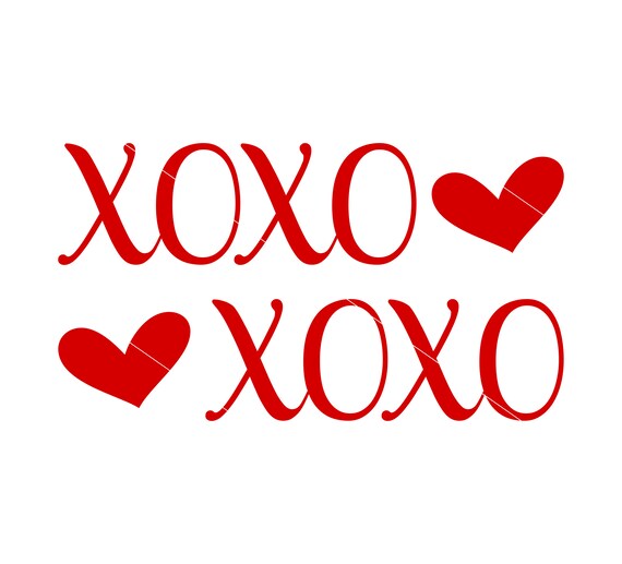 Download Xoxo Svg Hugs And Kisses Be Mine Valentines Day Svg Dxf Etsy