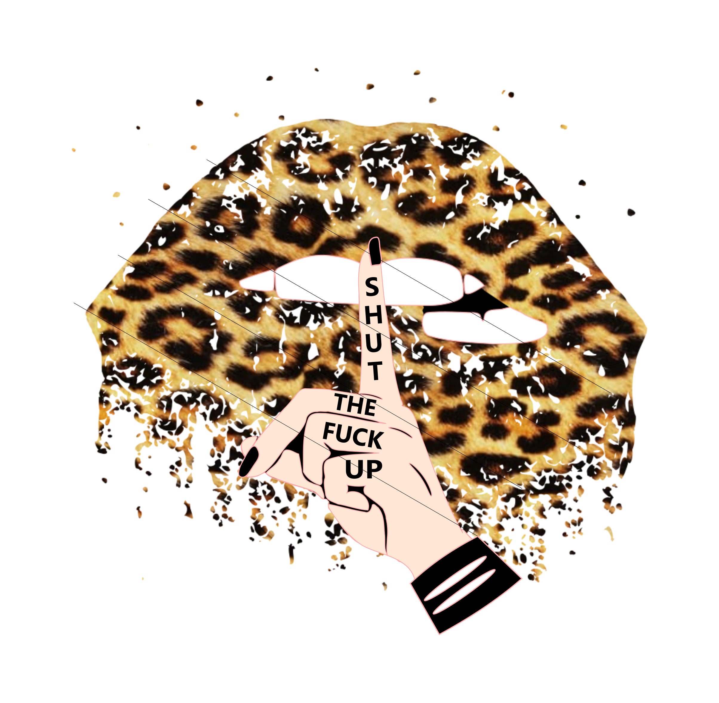 Dripping Lips Svg Dxf Png Shut the Fuck Up Glitter Lips -  Norway
